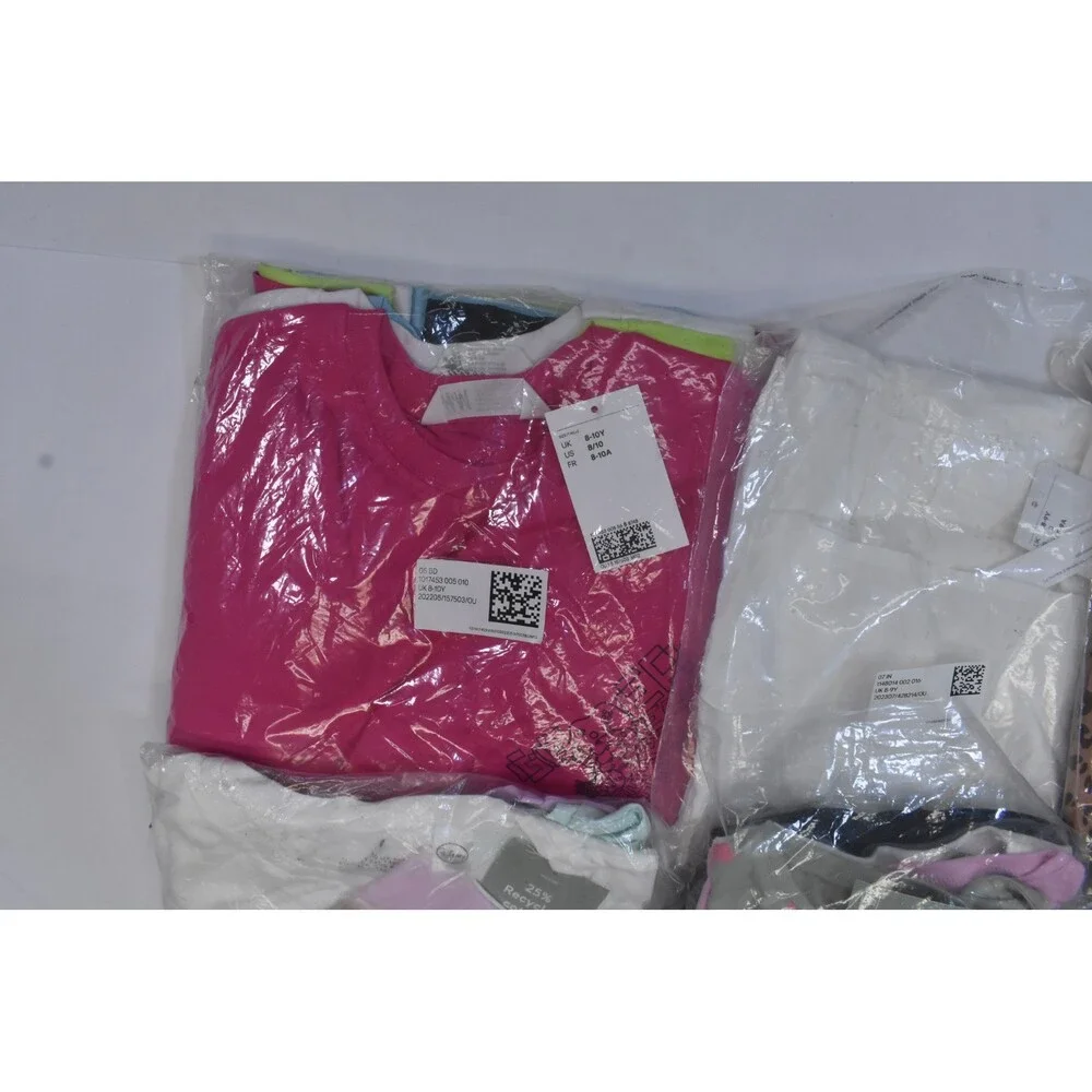 H&M Bulk Lot Of 15 Girls Size Medium 8/10 Mixed Season Tops Bottoms Dresses